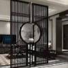 Picture of Rose Gold Stainless Steel Screen Partition, Oriental Style Carved Laser-Cut Rockery Wall