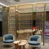Picture of Stainless Steel Frosted Crystal Glass Screen Partition for Hotel and Villa