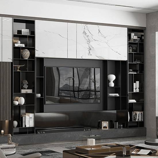 Picture of Recessed Metal Bathroom Niche, 304 Stainless Steel Electroplated Display Shelf