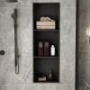 Picture of Recessed Metal Bathroom Niche, 304 Stainless Steel Electroplated Display Shelf