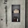 Picture of Steel Plate Recessed Wall Niche Cabinet for Bathroom, Stainless Steel