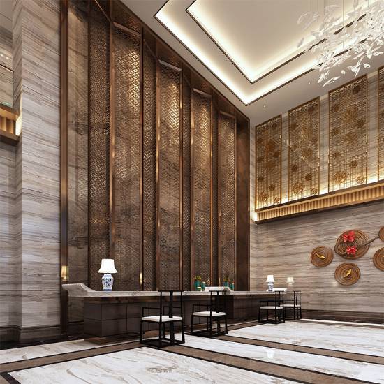 Picture of Stainless Steel Rockery Landscape Screen, Metal Decorative Partition for Feature Wall