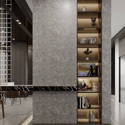 Custom Stainless Steel Recessed Niche Shelf with Dividers for Hotel Bathroom and TV Wall