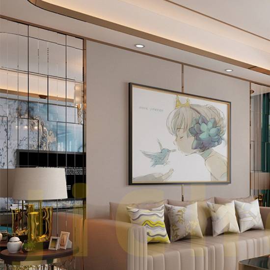 Picture of Custom Stainless Steel Edge Trim for Villa Feature Wall and Ceiling