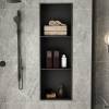 Picture of Custom Recessed Bathroom Stainless Steel Niche, 304 Electroplated Stainless Steel Shelf