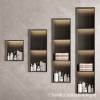 Picture of Stainless Steel Wall Niche, Minimalist Matte Black Seamless Metal Bathroom Cabinet