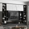 Picture of Stainless Steel Wall Niche, Minimalist Matte Black Seamless Metal Bathroom Cabinet