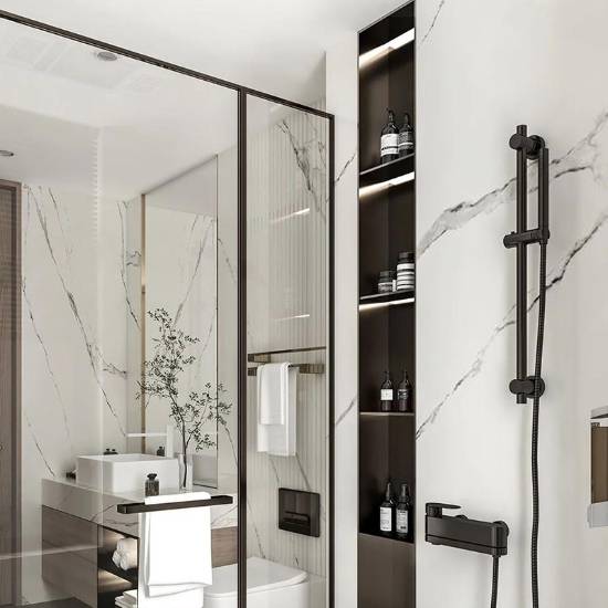 Picture of Stainless Steel Recessed Niche for Living Room Feature Wall, 304 Metal Niche