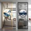 Picture of Modern Luxury Stainless Steel Laser-Cut Lattice Screen, Oriental Rockery Office Partition