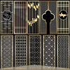 Picture of Modern Luxury Stainless Steel Laser-Cut Lattice Screen, Oriental Rockery Office Partition
