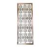 Picture of Modern Reeded Glass Screen Partition with Stainless Steel Frame for Entryways and Living Rooms
