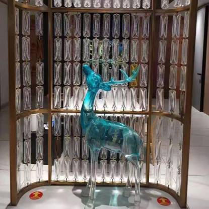 Picture of Stainless Steel Crystal Screen, Metal Partition for Hotel Restaurant and Villa
