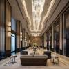 Picture of Luxury Carved Stainless Steel Screen Partition, Brushed Titanium Gold, Hotel and Entry