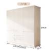 Picture of Stainless Steel Nordic Style Wardrobe, Full Steel Panel, Handleless, Bedroom