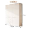 Picture of Stainless Steel Nordic Style Wardrobe, Full Steel Panel, Handleless, Bedroom