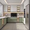 Picture of Modern Villa Kitchen Cabinets with Sintered Stone and Stainless Steel, Whole-House Custom Furniture