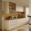 Picture of Stainless Steel Sideboard and Wine Cabinet, Luxury Glass Display Storage Cabinet