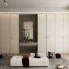 Picture of Custom Stainless Steel Wardrobe, Shoe Cabinet, Bookcase, Sideboard, Cream Painted Finish