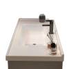 Picture of Customisable Stainless Steel Bathroom Vanity with Mirror Cabinet and Integrated Ceramic Basin