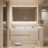 Picture of Customisable Stainless Steel Vanity with Integrated Ceramic Basin and Smart Mirror Cabinet Combo