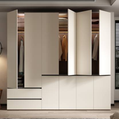 Picture of Stainless Steel Nordic Style Wardrobe, Full Steel Panel, Handleless, Bedroom