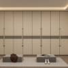 Picture of Custom French Luxury Stainless Steel Full-Wall Wardrobe, Floor-to-Ceiling Open Walk-In Robe