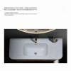Picture of Custom Stainless Steel Vanity with Mirror Cabinet, Waterproof, Home, Commercial and Hotel