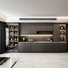 Picture of Custom Stainless Steel Whole Kitchen Cabinet Set with Cooktop Unit for Home