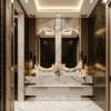 Picture of Premium Wall Hung Stainless Steel Vanity with Mirror Cabinet, Modern Luxury Style
