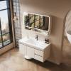 Picture of Cream-Style Stainless Steel Vanity Set with Integrated Ceramic Basin, Customisable