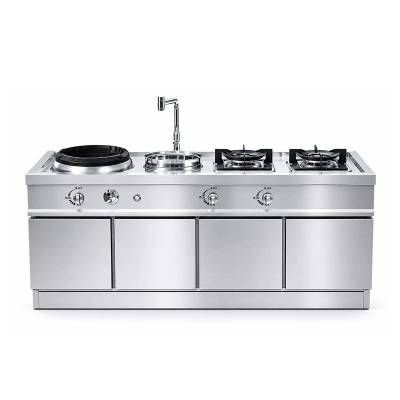 Stainless Steel High-Heat Gas Cooker, Built-In or Freestanding Cabinet Style