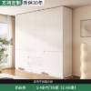 Picture of Stainless Steel Handleless Bedroom Wardrobe, Soft-Touch Finish, Hanging Section, Storage