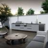 Picture of Customisable Stainless Steel Outdoor Kitchen Cabinet with BBQ Grill for Garden Parties