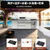 Picture of Custom Outdoor Stainless Steel Mobile BBQ Kitchen Cabinet, Commercial Grade