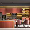 Picture of Custom Stainless Steel Sideboard and Wine Cabinet, Glass Door Illuminated Display