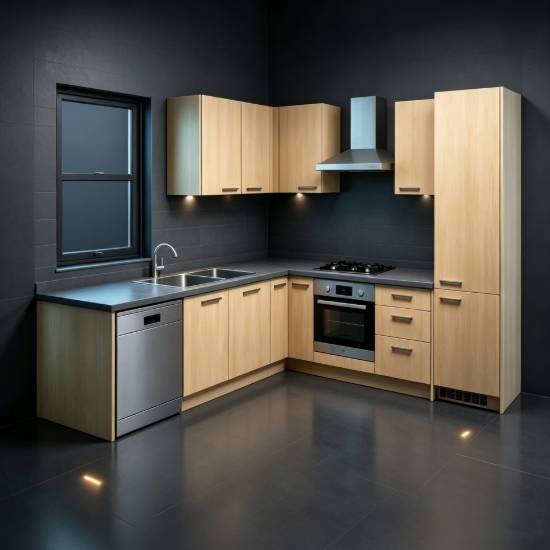 Picture of Modern Premium Stainless Steel Kitchen Cabinets with 304 Stainless Steel Benchtop, Custom