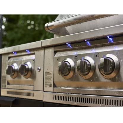 Picture of Custom Modular Outdoor Kitchen with Refrigeration and BBQ for Garden and Patio
