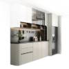 Picture of Stainless Steel Sideboard and Wine Cabinet, Luxury Glass Display Storage Cabinet