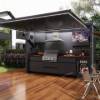 Picture of 304 Stainless Steel Modern Open Kitchen Cabinet, Foldable Multifunctional Cooking Unit
