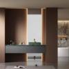 Picture of Customisable Stainless Steel Vanity with Marble Top, Modern Minimalist Smart Bathroom Cabinet