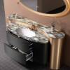Picture of Modern Smart Stainless Steel Vanity with Seamless Marble Top