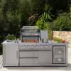 Picture of Custom Outdoor Stainless Steel Modular Kitchen Cabinets, European and American Style