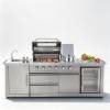 Picture of Custom Outdoor Stainless Steel Modular Kitchen Cabinets, European and American Style