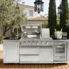 Picture of Custom Outdoor Stainless Steel Modular Kitchen Cabinets, European and American Style