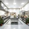 Picture of Commercial Stainless Steel Kitchen Equipment, Restaurant and Hotel Back-Kitchen Workbench, Full Cabinet Set