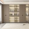 Picture of Customisable Stainless Steel Bookcase, Full-Wall Floor-to-Ceiling Display Cabinet, Home Storage Unit