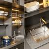 Picture of Customisable Stainless Steel Benchtop and Kitchen Cabinet with Integrated Cooktop Bench