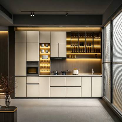 Picture of Custom Whole-House Kitchen, Wardrobe, Entryway and Shoe Cabinets, Cream White