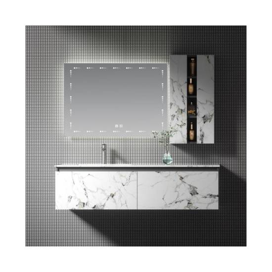 Picture of Modern Smart Bathroom Vanity with Integrated Ceramic Basin