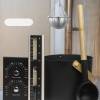 Picture of Sauna Accessory Set, Black Sauna Bucket, Thermo-Hygrometer, Hourglass and Aroma Bowl